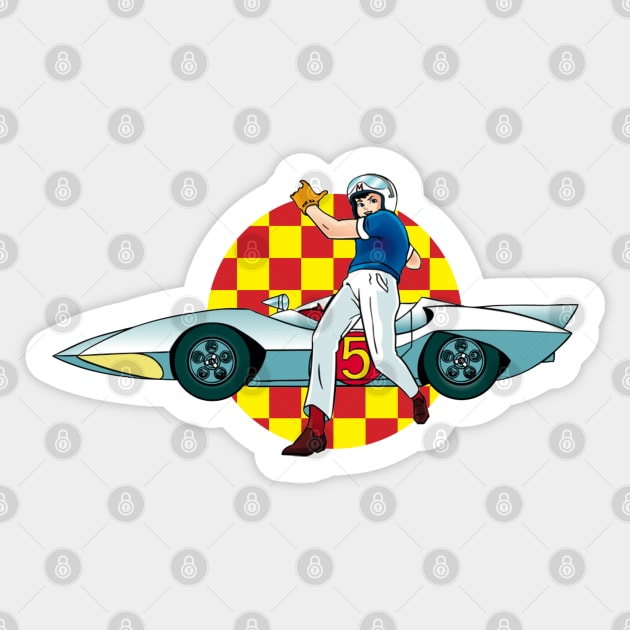 Here Comes Speed Racer! Exclusive Sticker by Pop Fan Shop